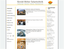 Tablet Screenshot of geroldwebersolartechnik.de
